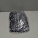 Women Black Church Dresses Maxi Button Down 3/4 Sleeves Print Dress Casual with Pockets, No Size