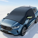 2PCS Windshield Snow Cover, Car Windshield Cover for Ice and Snow, Automotive Large Magnetic Windshield Frost Cover With Side Window and Mirror Protector in Winter, Suitable for Most Vehicle,Sedan,SUV