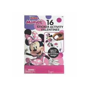 Disney Jr. Minnie 16 Sticker Activity Valentines