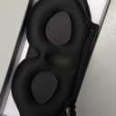 3D Eye Mask Sleep Mask for Men & Women, 100% Pressure-Free & Light Block-Out Eye Mask for Sleep with Easy Adjustable Strap, Night Eye Cover for Travel, Black