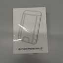 3 x Card Holder for Phone Case, Leather Phone Wallet Stick On, Strongest Adhesive Phones Wallet for iPhone/Android, Minimalist Slim RFID, Fit 7 Cards, Blue, 1 Pack