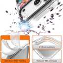 Rosarnnah for iPhone 17 Pro Max Case Cute - Compatible with Magsafe - Durable Shockproof 6.6 ft Drop Impact Phone Case - Funny Passiflora Caerulea Design (6.9") Clear