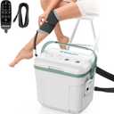 Cold Therapy Machine with Programmable Timer, Ice Machine for Knee After Surgery, Knee Replacement Recovery System, Cryotherapy Pain Relief w/Compression Pad for Shoulder, Hip and Ankle