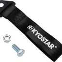 2 x Kyostar Drift Rally car Towing Tow Strap Belt Hook(Black)