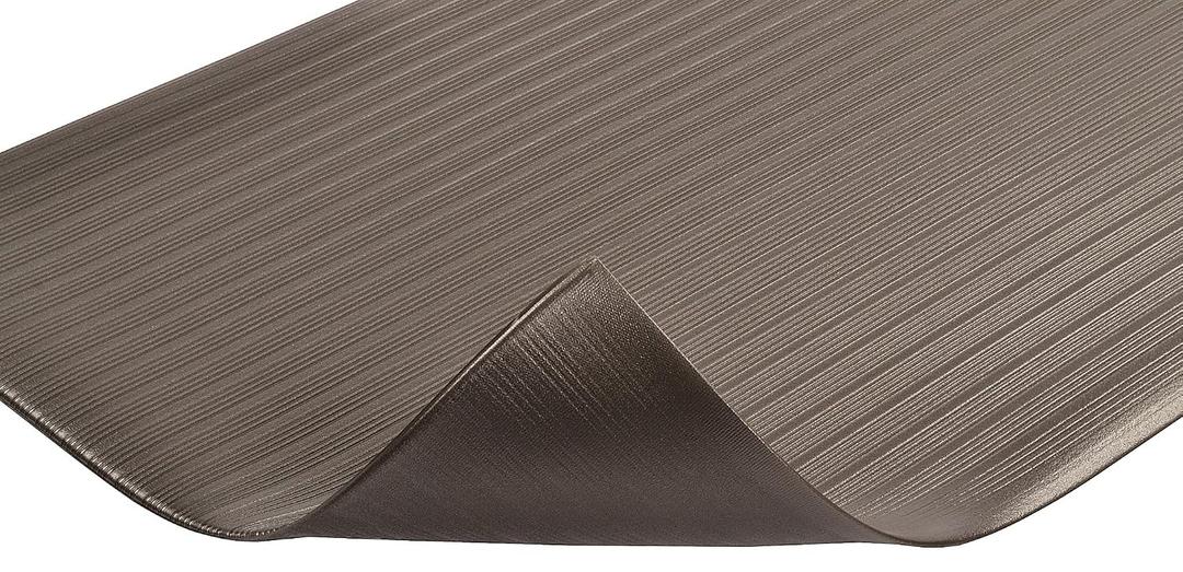 Notrax 410 Airug® 2' x 3' x 3/8" Anti Fatigue Mat, Enhanced Slip Resistance with Beveled Edges and Ribbed Surface, Ideal for Industrial and Commercial Workplaces, Black, 410S0323BL