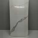 10pcs Marble Peel and Stick Waterproof Wall Panels,Heat-Resistant Backsplash Tile, 23.6"x11.8" PVC Foam Wall Sticker for Kitchen,Living Rooms,TV Walls,White and Gray (Not Real Tile 19.4Sq. Ft.)