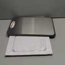 Stainless Steel Cutting Board, Non-Toxic Cutting Board for Kitchen, Double-Sided Food Grade, Chopping Board for Meat/Vegetables, Kitchen Gifts, Easy to Clean, 2025 New Upgrade Large Size (16"L x 11" W) (Dark Gray)