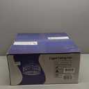 18 Inch Caged Ceiling Fan with Light, Low Profile Crystal Fandelier with Remote & App Control for Low Ceilings Flush Mount Installation Indoor, Bulb Included Antique White