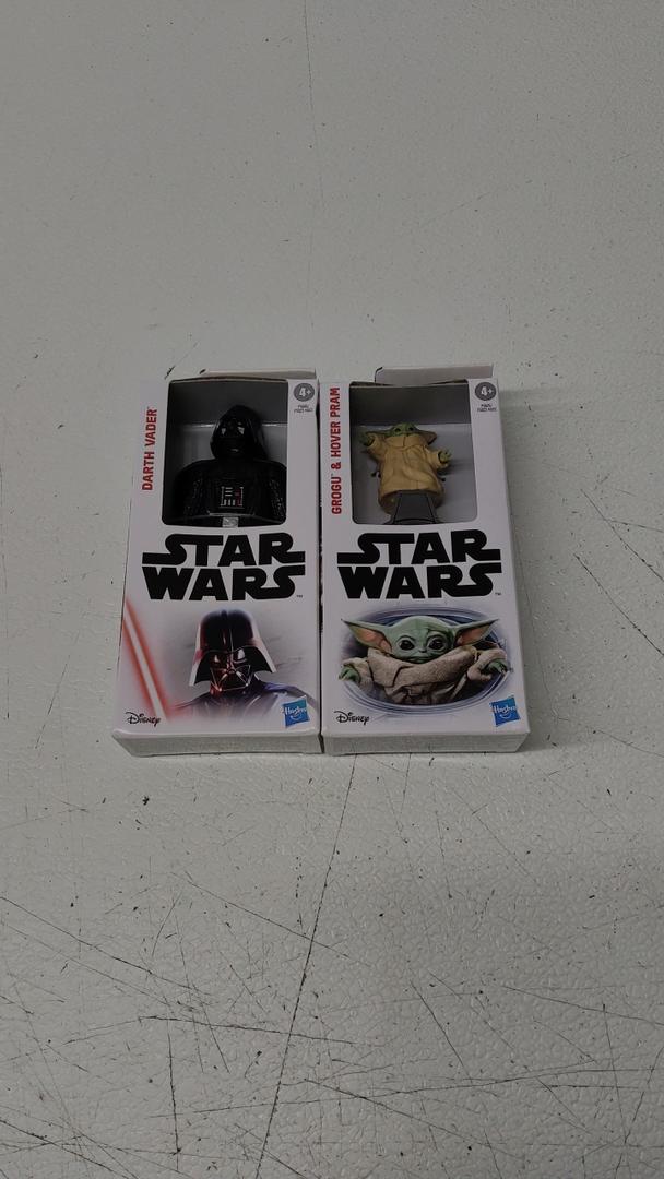 Star Wars 6” Figure Disney Hasbro, Pack of 2 (Darth Vader, Grogu & Hover Pram)