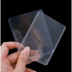 100PCS Clear Card Holder Sleeves 35PT Transparent Card Protector Fit for Baseball Footbal Sports Game Cards PVC Cover Slot