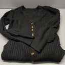 Saodimallsu Womens Long Cardigans V Neck Button Down Chunky Knit Dusters Sweater Coat Fall Trendy Maxi Sweater Dress M