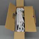 ULG 1 Pack Over Door Organizer with 5 Large Pockets 10 Mesh Side Pockets, 44 lbs Weight Capacity Hanging Storage Organizer with Clear Window for Kids Toys, Shoes, Diapers, Grey, 5 Layer