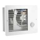 Model 174 Wall Heater with Built-In Adjustable Thermostat, Quiet Copper Motor,120/240V Hardwired Electric Space Heater,750/1500W Dual Heat