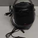 Electric Lunch Box for Men, 1L/34oz 100W Portable Food Warmer Leak-proof Food Heater for Adults 12V/24V/110V for Car/Truck/Office/On-the-Go Travel Black