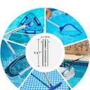 Pool Pole,Extension Telescoping Pole for Swimming Pool Cleaning Poles,Telescopic Heavy Duty Aluminum Alloy (24 FT Upgrade)