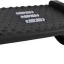 Massage Foot Rest, Roller Rocking Foot Stool Lightweight Portable Office Desk Larger Size Office Desk Footrest, Rocking Foot Nursing Stool Rocker Balance Board for Posture (Black)