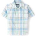 The Children's Place boys Short Sleeve Button Up Shirt, Size 4