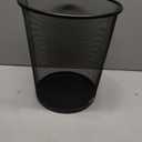 Mind Reader Mesh Trash Can, 16.65L (4.4 gal), Waste Paper Basket, Round, Office, Metal Mesh, Black