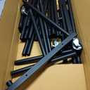 Double Rods Clothes Rack, Rolling Clothing Rack for Hanging Clothes Portable Wardrobe Rack, Metal Garment Rack Sturdy Coat Rack for Bedroom Laundry Living Room, Black
