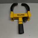 Tevlaphee Universal Wheel Lock Heavy Duty Security Trailer Wheel Lock Anti Theft Wheel Locks for Cars SUV Camper Motorcycle Trailer Great Deterrent Bright Color with 3 Keys (Red-Yellow)