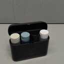 Travel Bottles with Case, 4x2oz TSA Approved, Leak-Proof, Press to Unlock, Compact & Portable Travel Toiletries (Black)