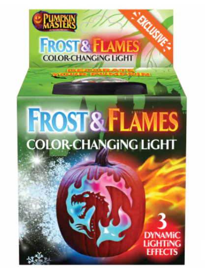 PUMPKIN MASTERS FROST/FLAME PUMPKN LIGHT
