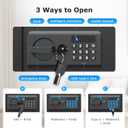 Bonsaii Security Safe Box With Keypad Lock 1.2 Cu.Ft for Cash Jewelry Home
