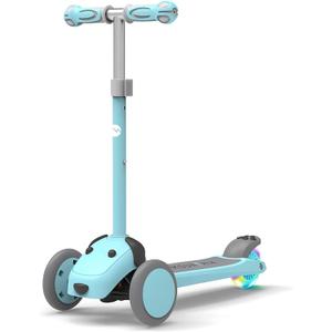 MOUNTALK Kids Scooter for Ages 1-12 Years, 3 Wheels Toddler Scooter for Children Age 1-3/3-5/5-8/8-12 Boys and Girls with Adjustable Heights and LED Wheels (Blue)