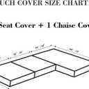 Sofa Covers Couch Covers for Sofa Pet Friendly Couch Cushion Covers Universal Sofa Covers Washable Stretch Slipcovers for Sectional Sofa (Texture Light Coffee, 2 Seats + Chaise Cover)