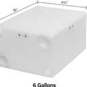 5 Gallon RV Fresh Water Tank, Potable Water Storage Tank for Drinking, Cooking, Cleaning, Showering, for Campers, Trailers, Motorhomes, RVs, Cube Shape, 16" x 11.75" x 8" (WT-5687)