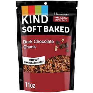 Kind Soft Baked Granola, Dark Chocolate Chunk, Gluten Free, Healthy Snack Mix, 4g Protein, 11oz, 6 Count BB 09/07/26