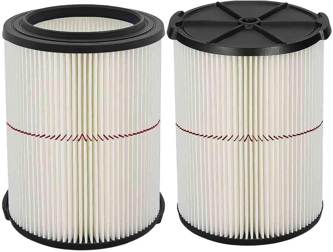 ATXKXE Replacement Filter Fit for Craftsman CMXZVBE38754 fit 5-20 Gallon shop vacuum (2 Pack)