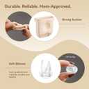 12PCS Duckbill Valves Silicone Diaphragms Compatible with eufy E10/E20/S1/S1 Pro Replacement Parts, Wearable Breast Pump Accessories (4d+8v)