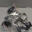 High Lift Jack Hood Mount Compatible with Jeep Wrangler JK 2007-2018, Off-Road Jack Mounting Bracket Kit, Black Lightweight Aluminum Alloy, 1 Pair, Replaces 11586.04