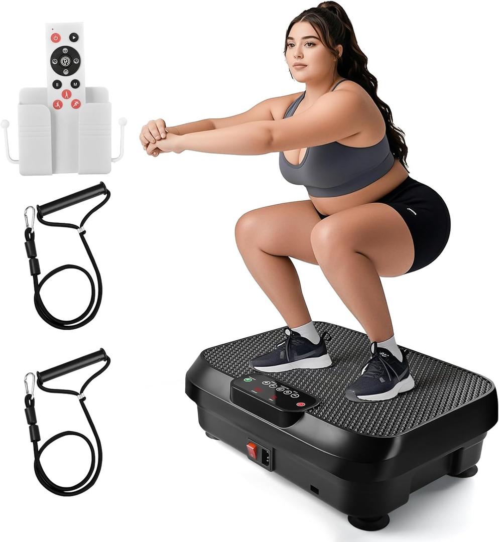 Vibration Plate Exercise Machine for Lymphatic Drainage Weight Loss, Whole Body Workout Vibration Fitness Platform, Mini Shake Plate, Sport Gym Fitness Equipment