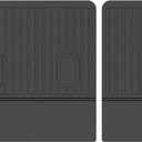 FREEMOTOR802 Backrest Mats Seat Back Protector, Compatible with 2024-2025 Chevrolet Equinox EV, All Weather Rear Row Seat Backrest Protector Trunk Cargo Liner Replacement, Black TPE 2PCS Set