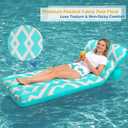 Jasonwell Inflatable Pool Float Adult - Ultra-Comfort Soft Fabric Pool Floaties Lounge Floats Floating Chair Raft with Adjustable Backrest Air Lounger Tanning Float for Pool Beach Party