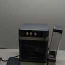 Nugget Ice Maker Countertop 44 Lbs/24h, Chewable Crunchable Ice Maker with Side Water Tank, Ready in 5-10 Mins, Self-Cleaning Pellet Ice Machine, Stainless Steel, Scoop Included