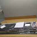 SONGMICS Dresser for Bedroom, Chest of Drawers, TV Stand, Steel, MDF, 5 Non-Woven Fabric Drawers, Storage Organizer Unit, Closet, Entryway, Ink Black and Ebony Black ULGS322B01S