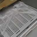 Cat Litter Box with Litter Mat and Scoop, Large Covered Litter Box with Lid, Front Entry Top Exit Kitty Box, Odor Control, Easy to Clean (Grey)