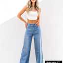 GRAPENT Wide Leg Jeans for Women Trendy High Waisted Stretchy Denim Pants 90s Baggy Jeans Trouser Jeans with Pockets (Blue, XXL)