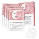 Bio-Collagen Real Deep Mask,Collagen low Up Mask,Collagen Face Mask Overnight,Korean Anti Wrinkle Lifting Face Mask, Elasticity Improvement, Creating Glass Skin (4 Pcs)