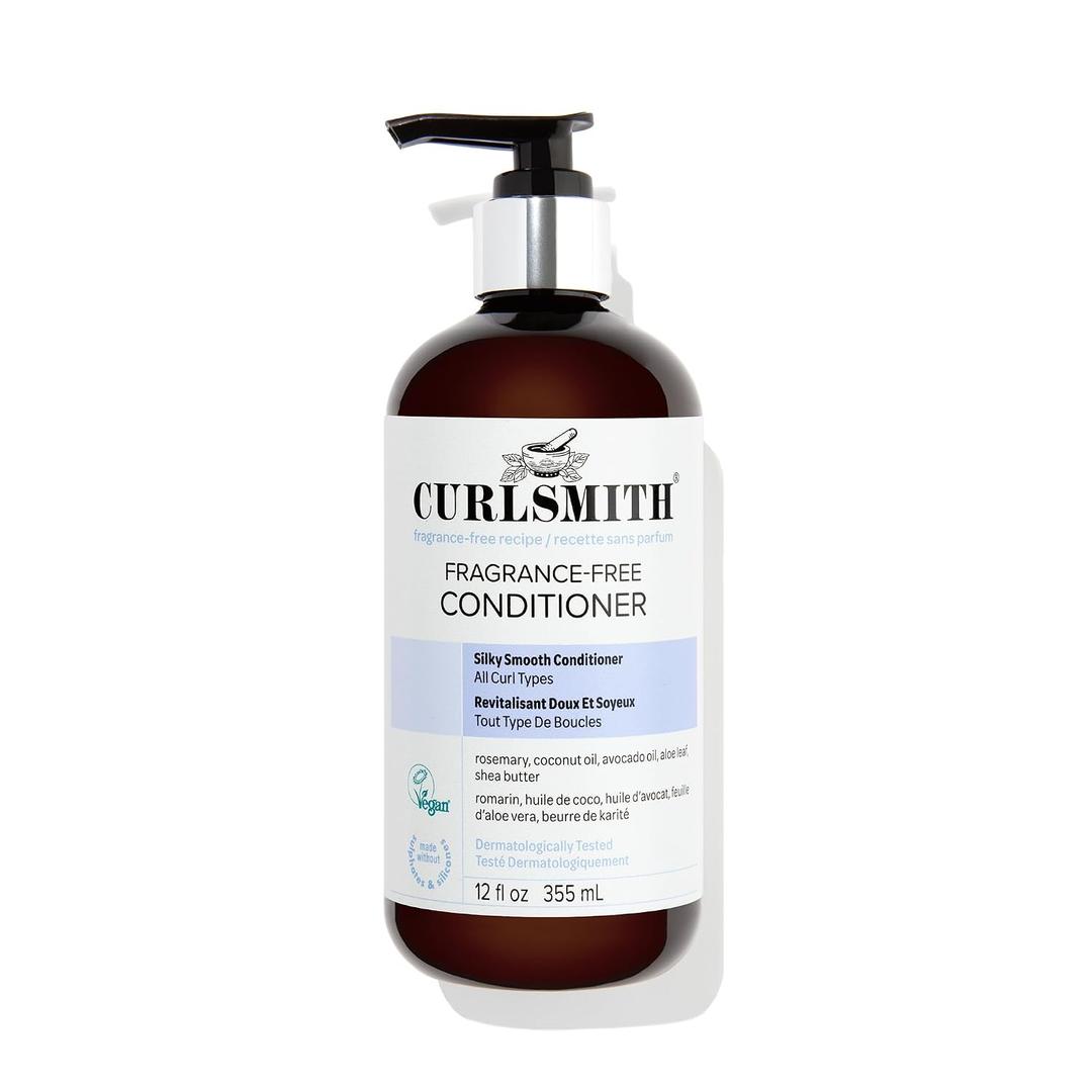 CURLSMITH Fragrance-Free Conditioner - Gently Detangles, Soften and Smooths Hair for Silky Curls (12 oz)