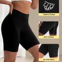 INNERSY Women's Slip Shorts for Under Dresses High Waisted Shorts 2-Pack (Black, XS)