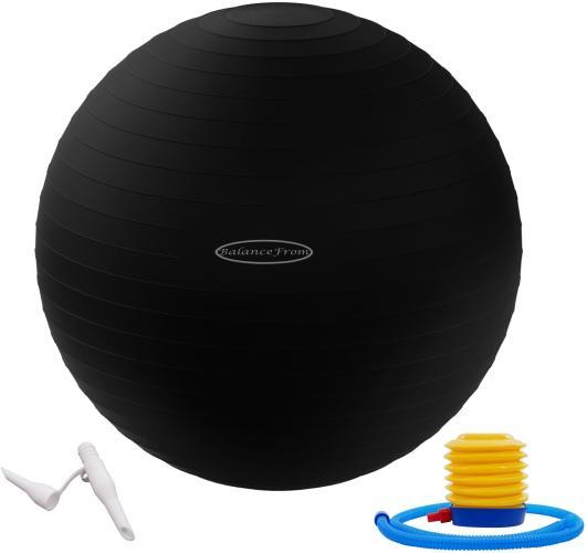 Fitvids Exercise Ball for Fitness, Yoga, Pilates with Quick Pump, Anti-Burst Slip Resistant Balance Ball