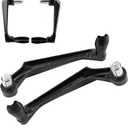 Aramox Universal 7/8" Motorcycle Hand Guards, Aluminum Alloy Handlebar Brake & Clutch Protector for Dirt Bike, ATV, Pit Bike, CRF KLX KX (Black)