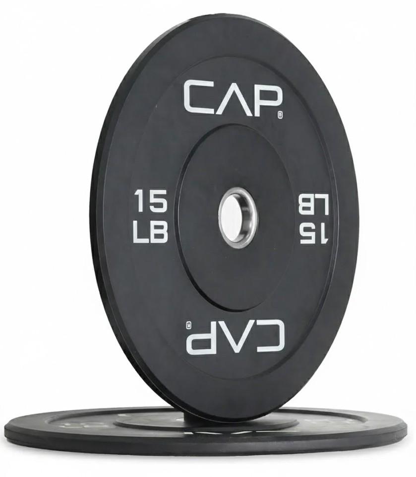 2Pack CAP Barbell Rubber Olympic Bumper Plates 15LB