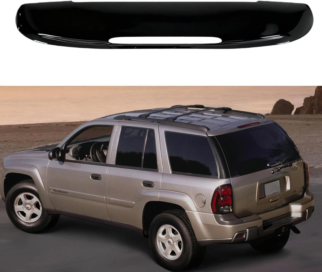 Rear Upper Tailgate Molding Trim Compatible with Chevy Trailblazer 2002 2003 2004 2005 2006 207 2008 2009, Replaces GM1904106 19150496