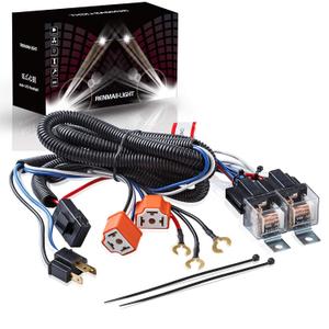 H4 Relay Harness 1set 2 Headlight H6054 6024 9003 5x7 7x6 Led Headlight Relay Wiring Harness Kit for Toyota 95-97 Tacoma 88-95 Pickup Upgrade Led Dual Ground Problem Negative Switched Conversion Kit