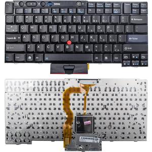 Replacement Laptop Keyboard with Pointer for Lenovo ThinkPad T400S T410 T410S T410I T410SI T420 T420I T420S T510 T510I T520 W510 W520 X220 X220I X220S X220T US Layout Black